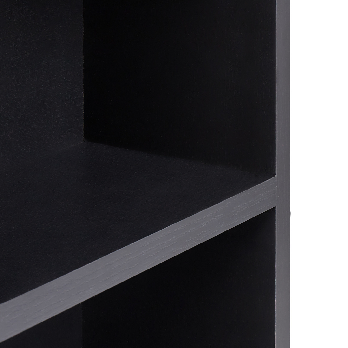 Bathroom Wall Cabinet With Mirror Shelves Black Melamine