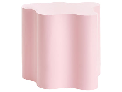 NovaHome Side Table Pastel Pink MDF Irregular Base 40x45 cm