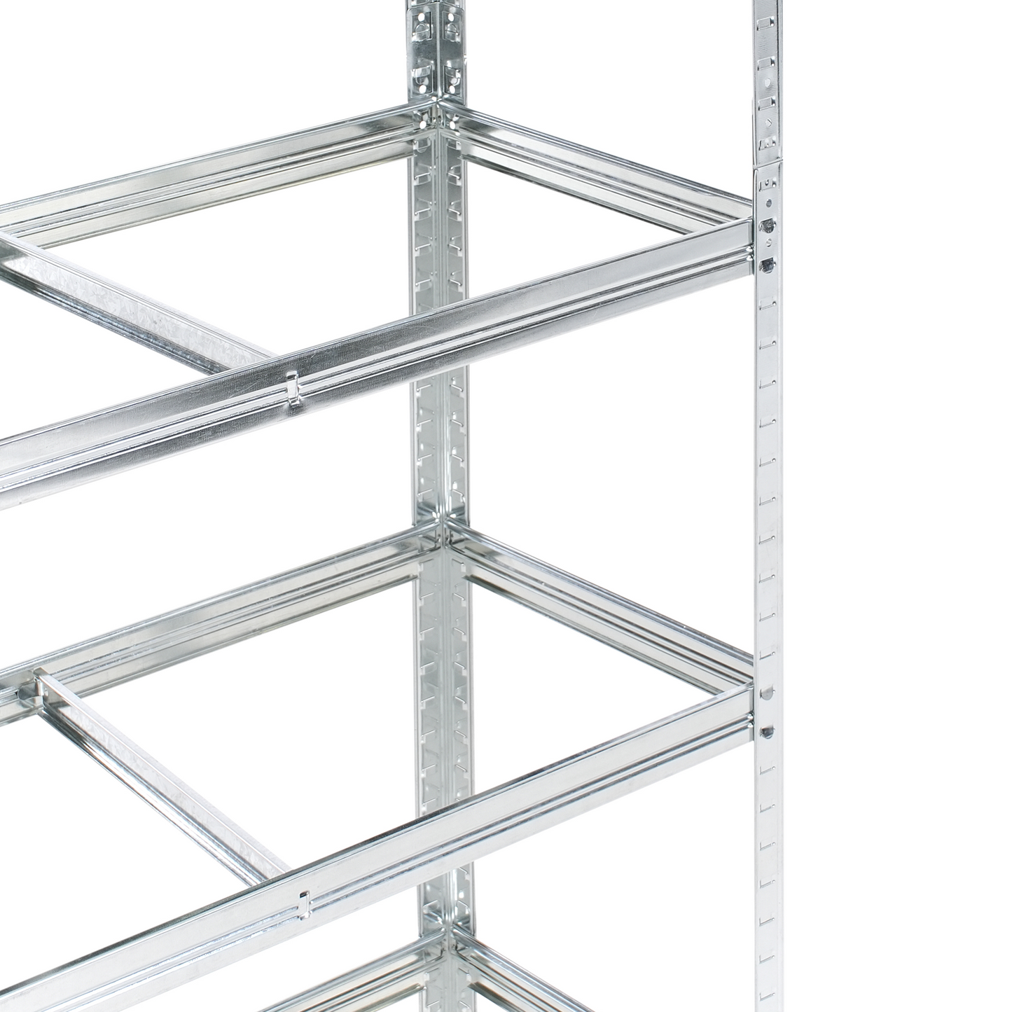 5-Shelf Silver Metal Storage Shelving Unit Outdoor Indoor