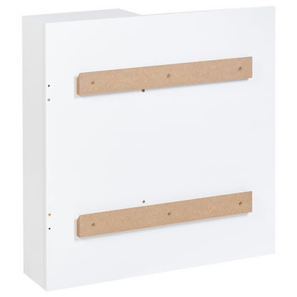 Wall Mounted Cabinet With Mirror In White 60 x 60cm