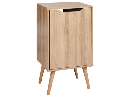 Washbasin Cabinet Light Brown MDP 45 x 80cm With Shelves