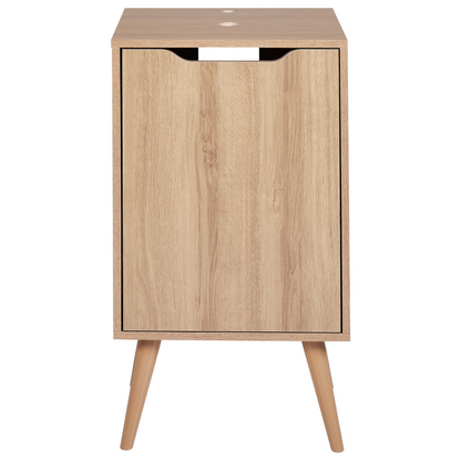 Washbasin Cabinet Light Brown MDP 45 x 80cm With Shelves