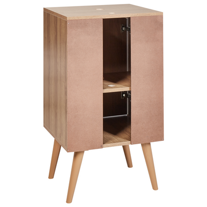 Washbasin Cabinet Light Brown MDP 45 x 80cm With Shelves