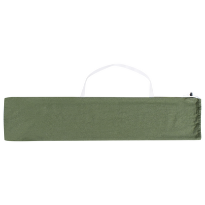 Hanging Hammock Chair Green Cotton and Polyester Swing for Indoor Outdoor Boho Style