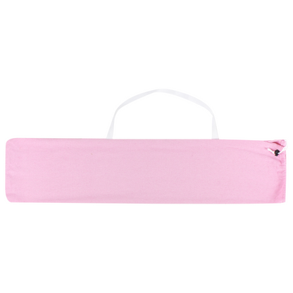 Hanging Hammock Chair Pink Cotton Polyester Indoor Outdoor