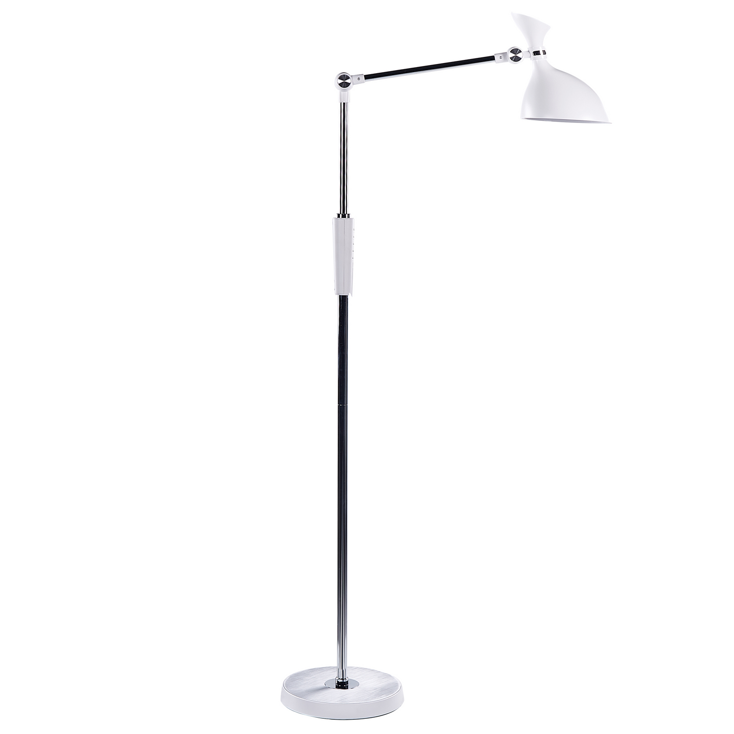 Floor LED Lamp White 169cm With Dimmable Dual Light Sources And CCT Tunable