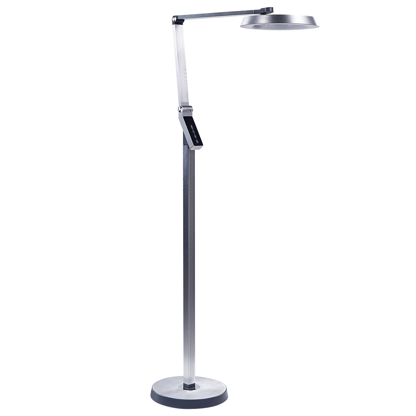 Floor LED Lamp Silver 170cm Dimmable LCD Modern Office