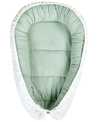 Reversible Cotton Baby Cocoon Light Green 55 x 90cm