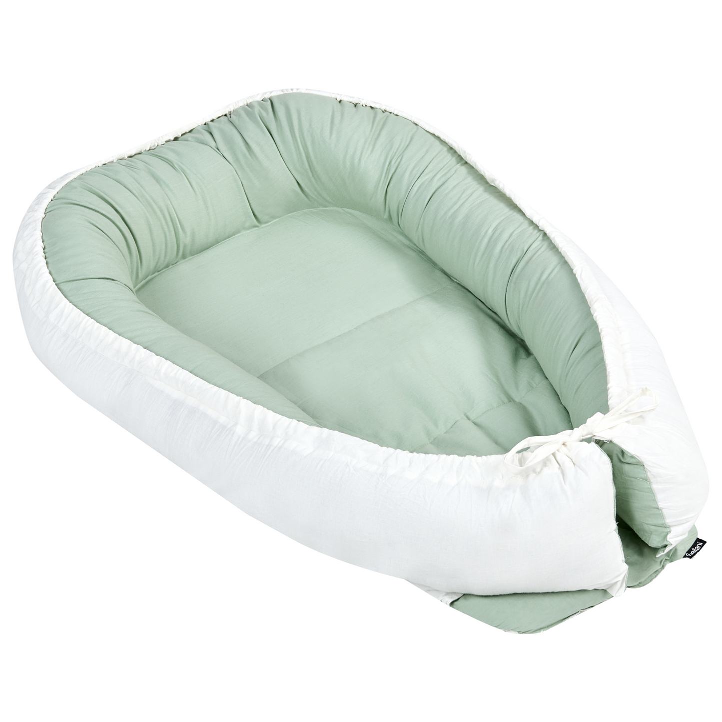 Reversible Cotton Baby Cocoon Light Green 55 x 90cm