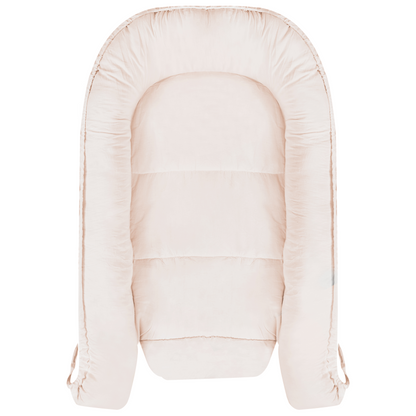 Reversible Baby Cocoon Cotton Nest Pink Beige 55 X 90cm For Newborns