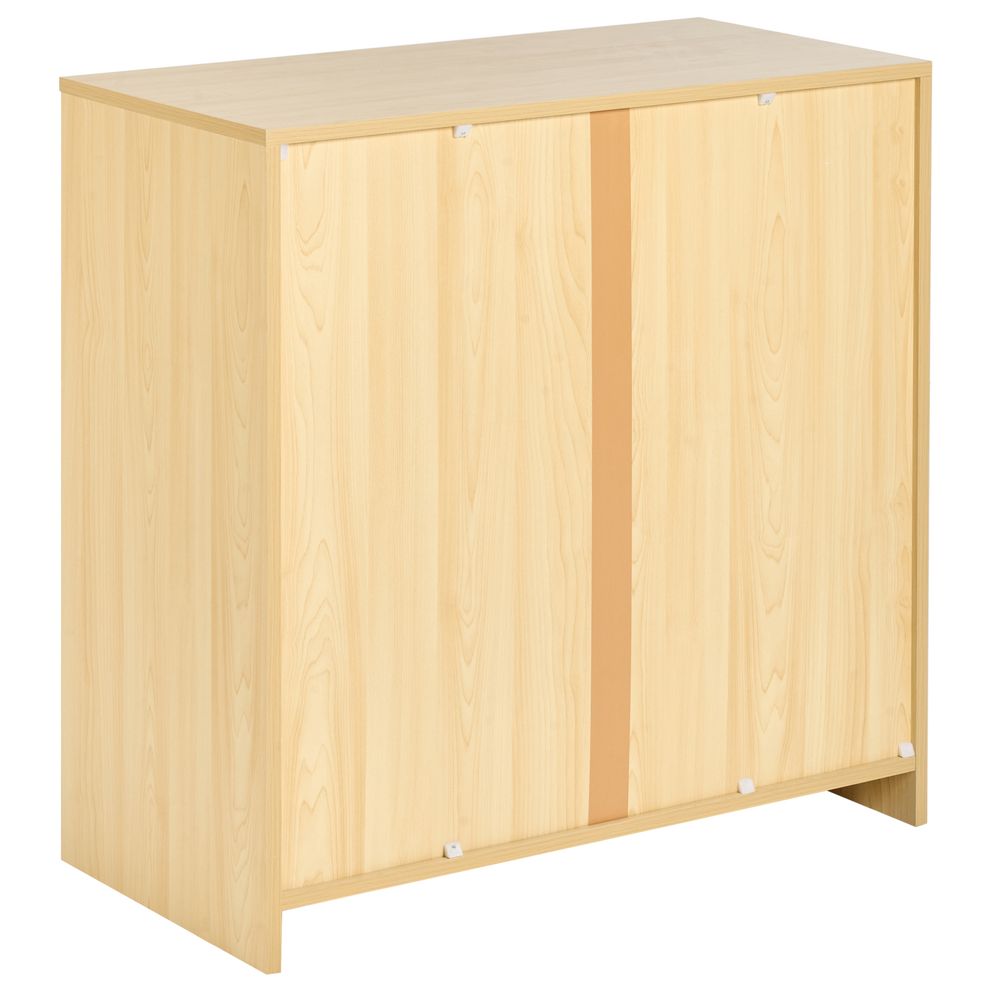 Storage Cabinet Light Brown 2 Door Locker With 2 Shelves