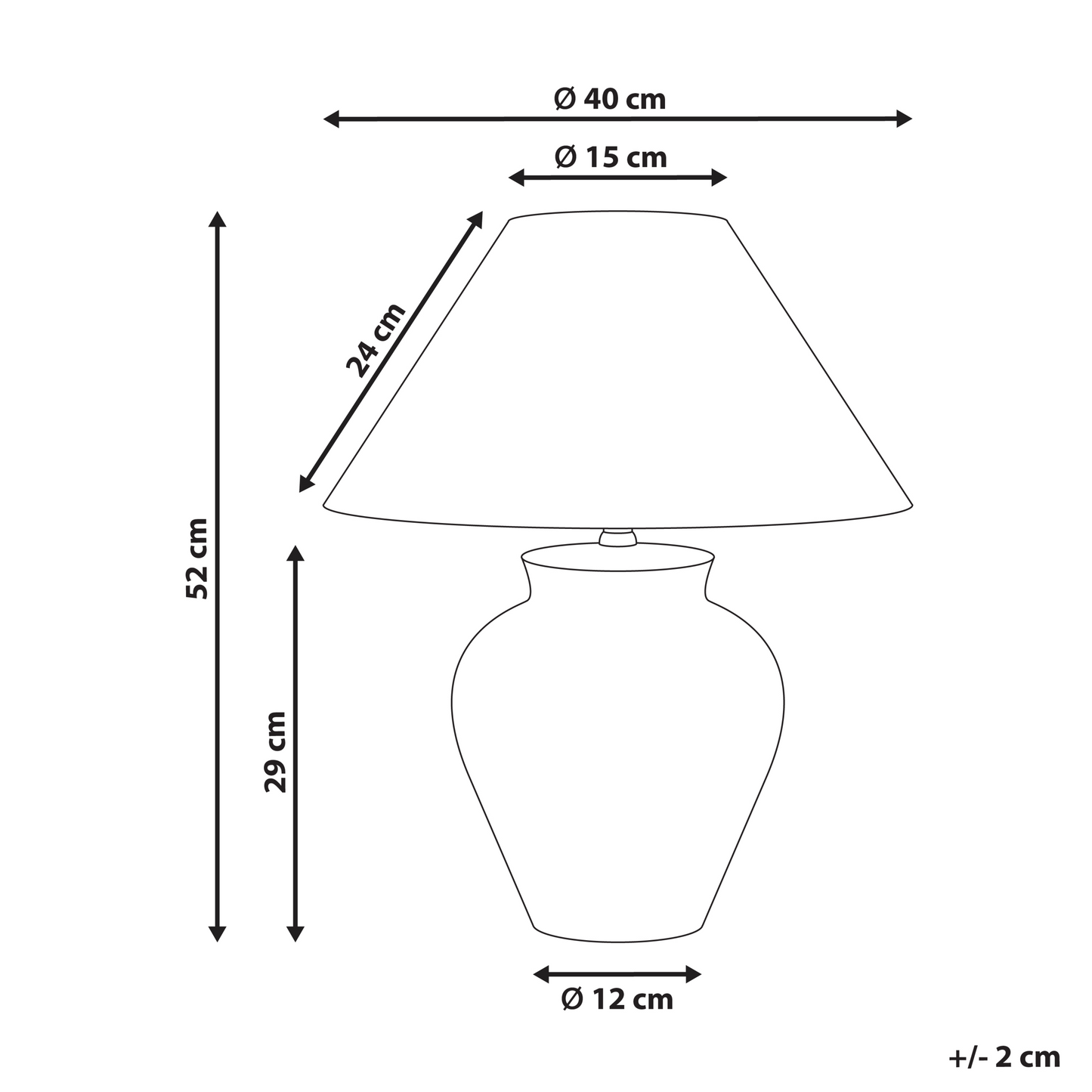 Home Floral Porcelain Base Table Lamp With Linen Shade