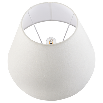 Home Blue And White Porcelain Floral Table Lamp Linen Shade