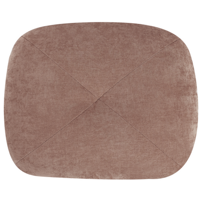 Sofa Pouffe Bed Brown Chenille Convertible 1 Seater