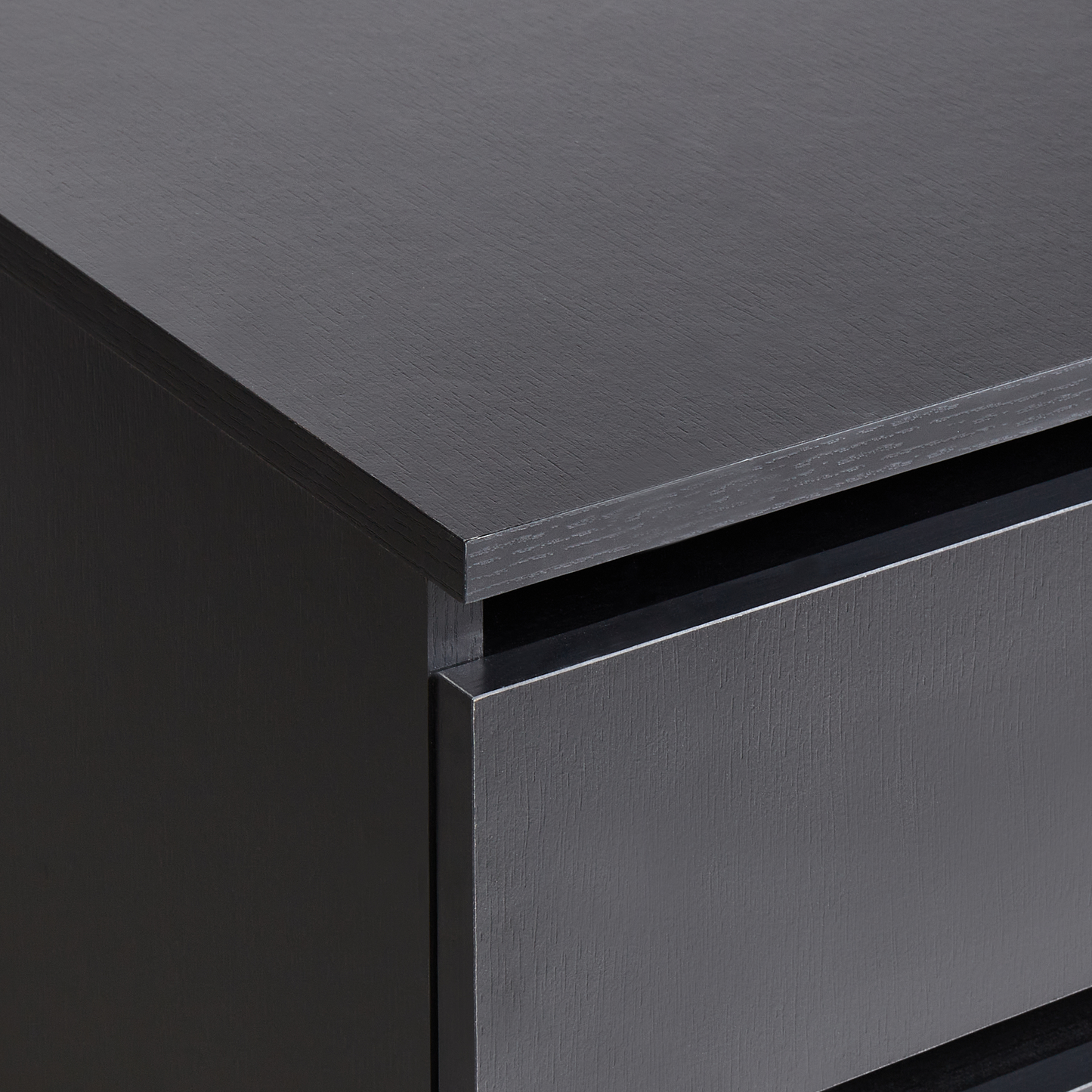 Black Bathroom Cabinet With Wheels And Two Drawers