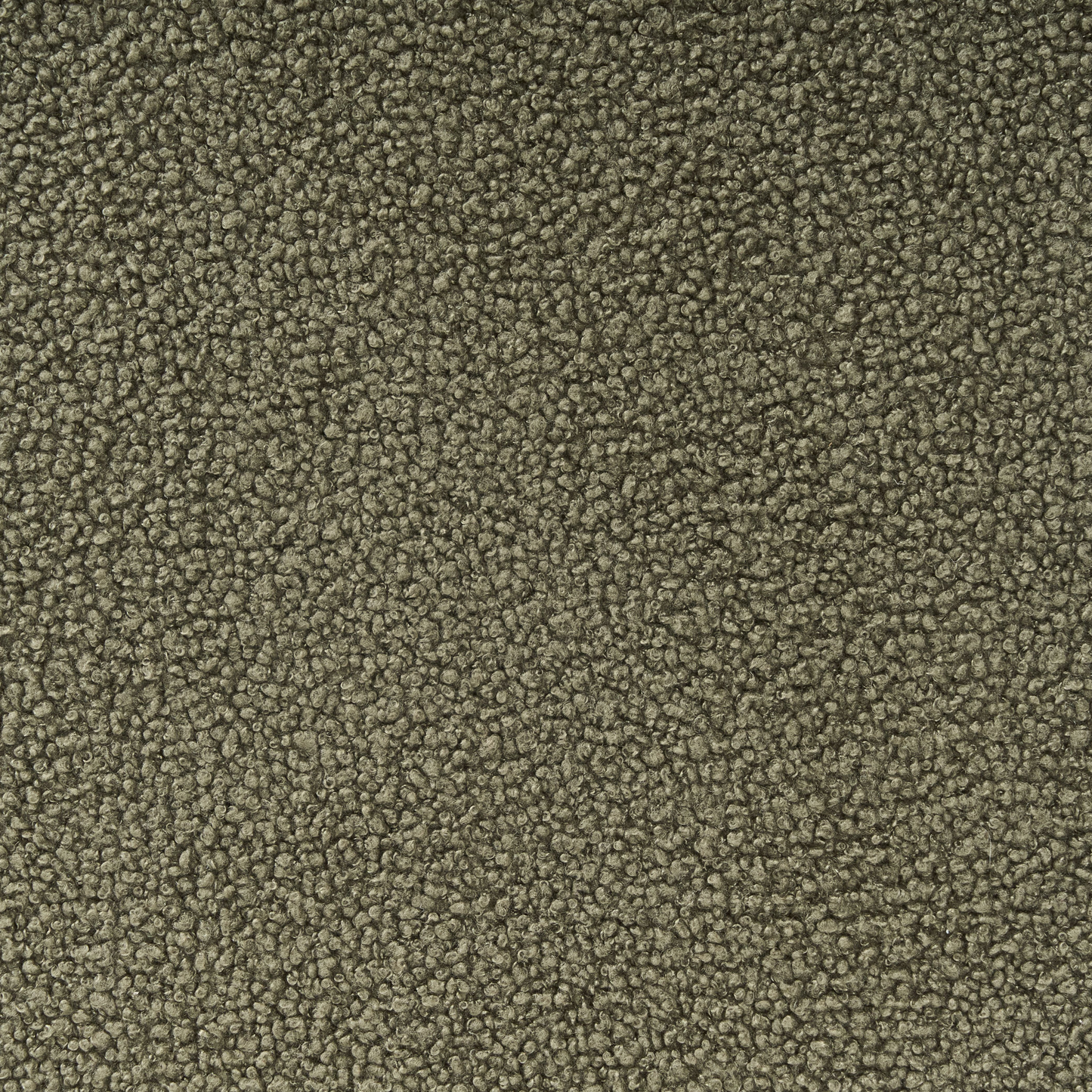 Boucle Bench Green and Brown Upholstered With Wooden Legs