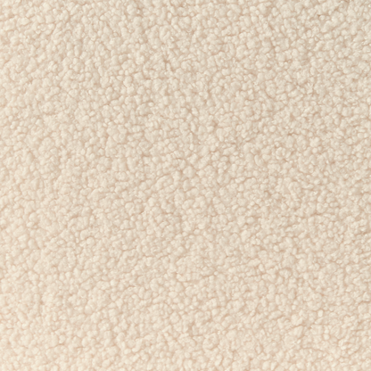 Boucle Bench Off White And Light Brown Wood Legs