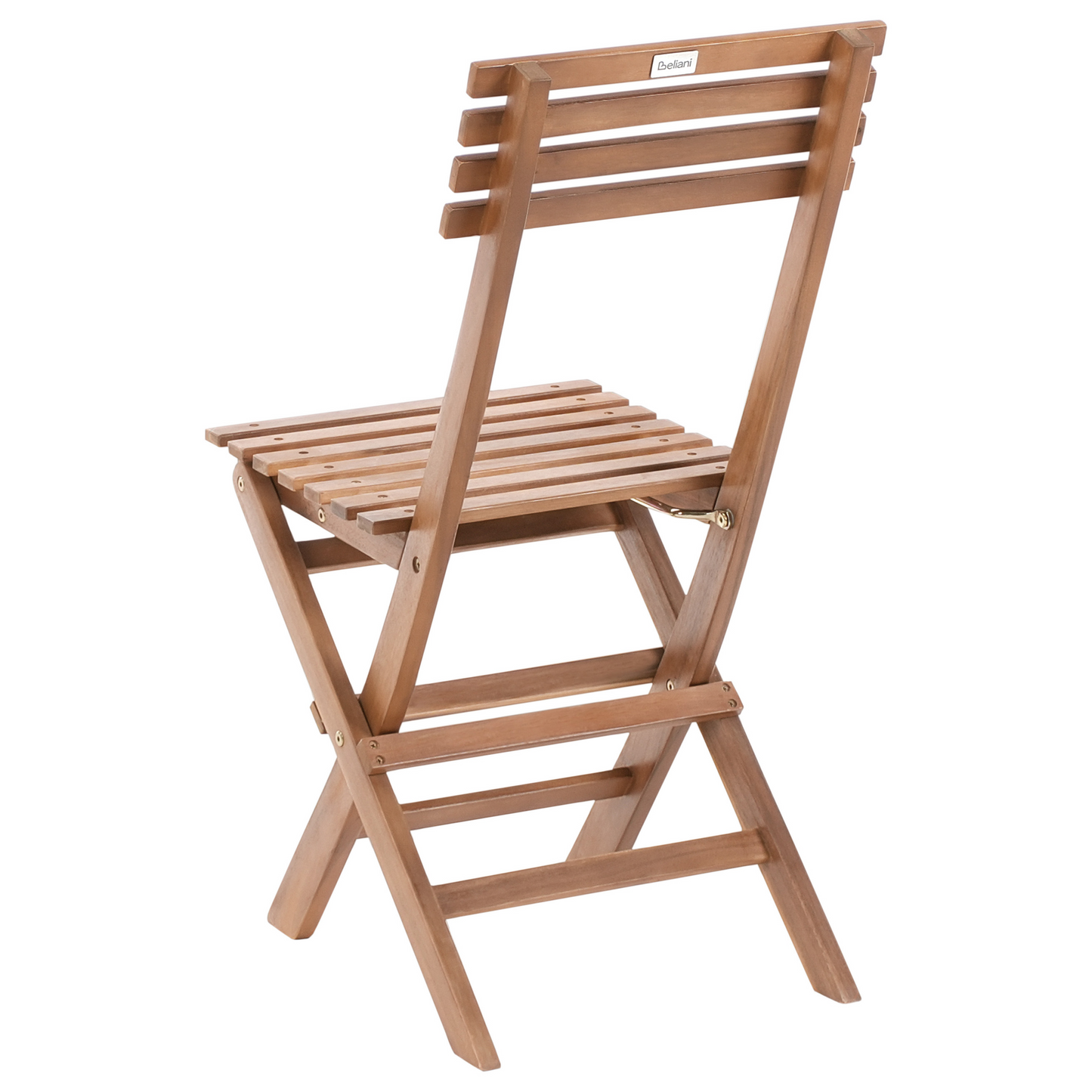 Acacia Living 3 Piece Bistro Set Brown Solid Certified Acacia With Folding Slatted Table And Two Chairs
