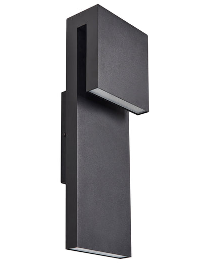 Outdoor LED Wall Light Black Matte Sconce IP44