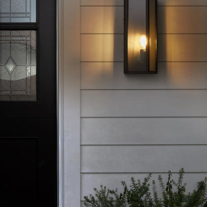 Matte Black Outdoor LED Wall Light Sconce IP44