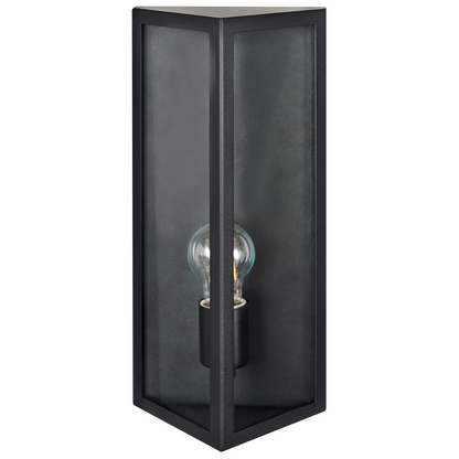 Matte Black Outdoor LED Wall Light Sconce IP44