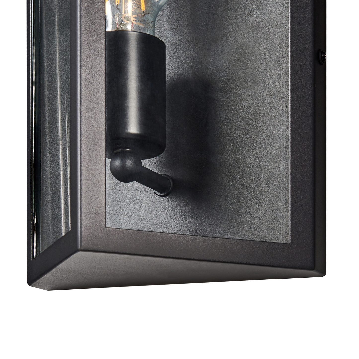 Matte Black Outdoor LED Wall Light Sconce IP44