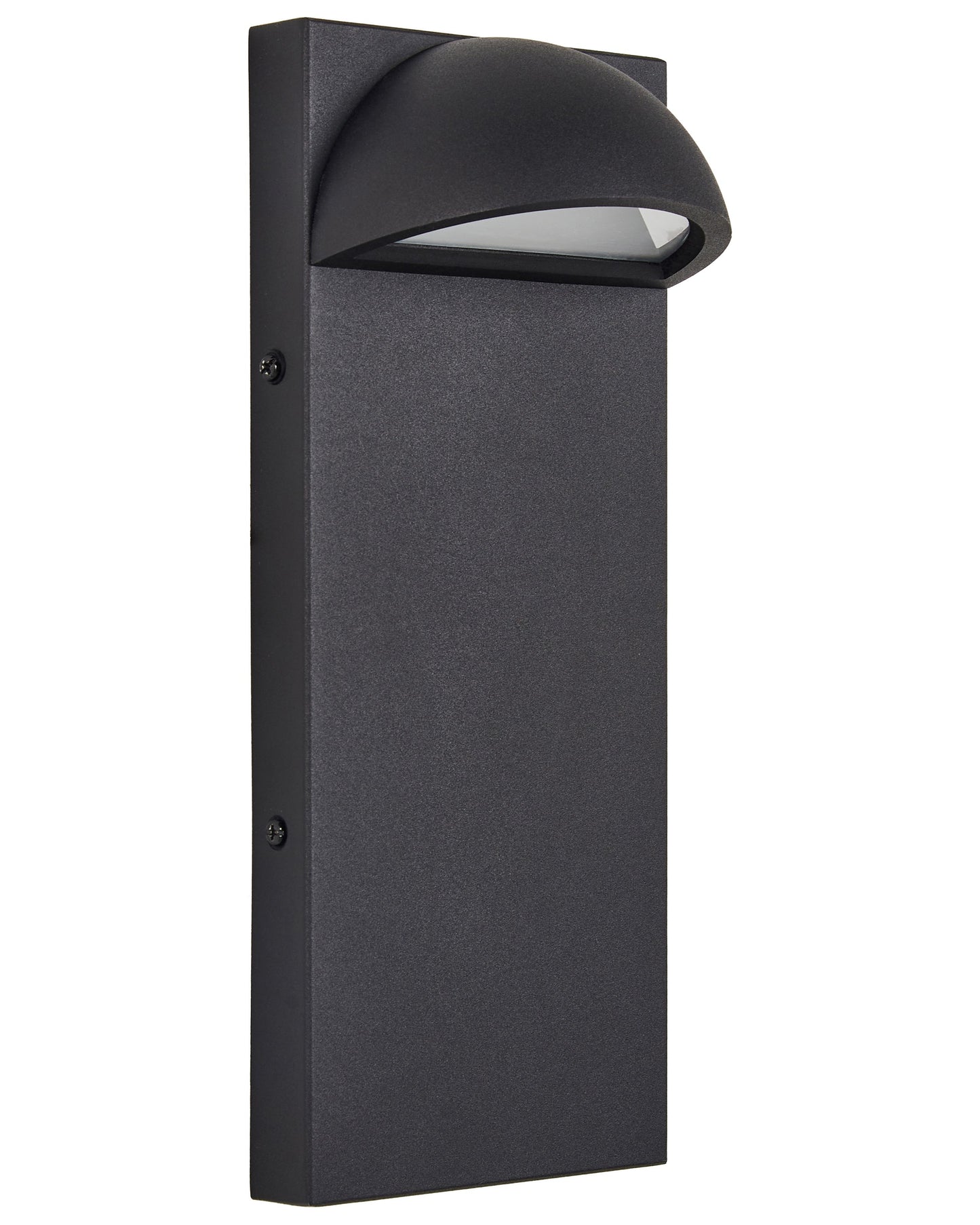 Outdoor LED Wall Light Black Matte IP44 Iron Glass Modern