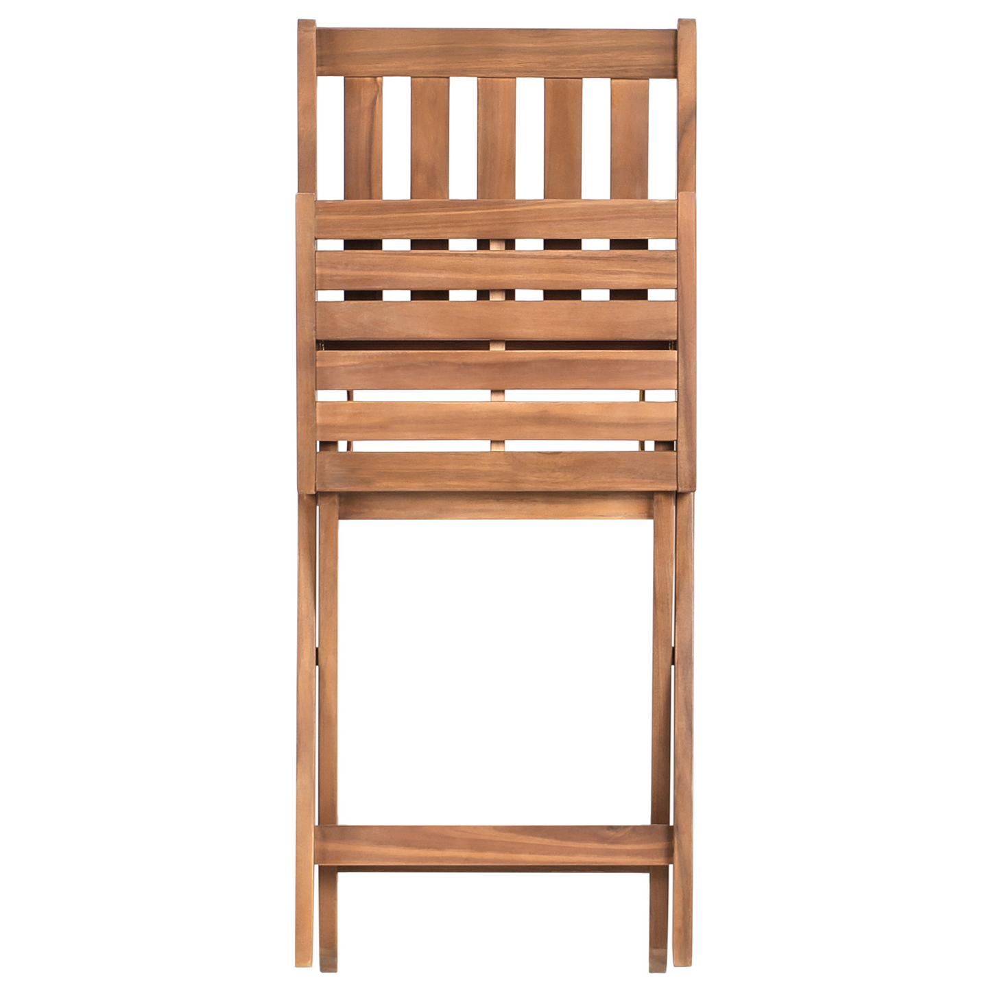 Acacia Home 3 Piece Folding Bistro Set Brown With 2 Chairs And Table