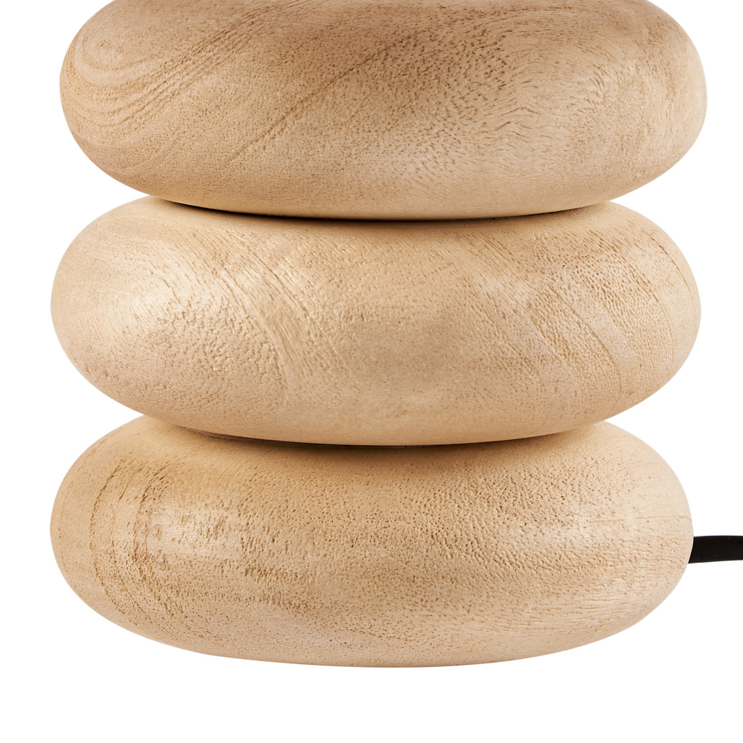 Mangowood Table Lamp Beige Linen Shade 30cm
