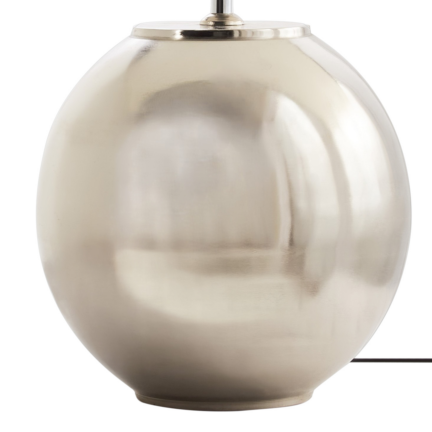 Table Lamp With Silver Finish And Beige Linen Shade 54cm