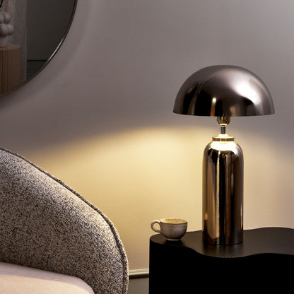 Table Lamp Silver Iron Base 55cm Modern Single Light