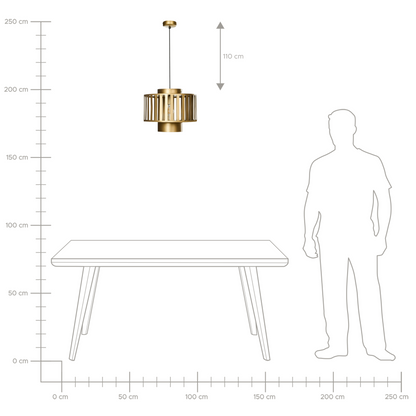 Pendant Lamp Openwork Cage Modern Ceiling Light