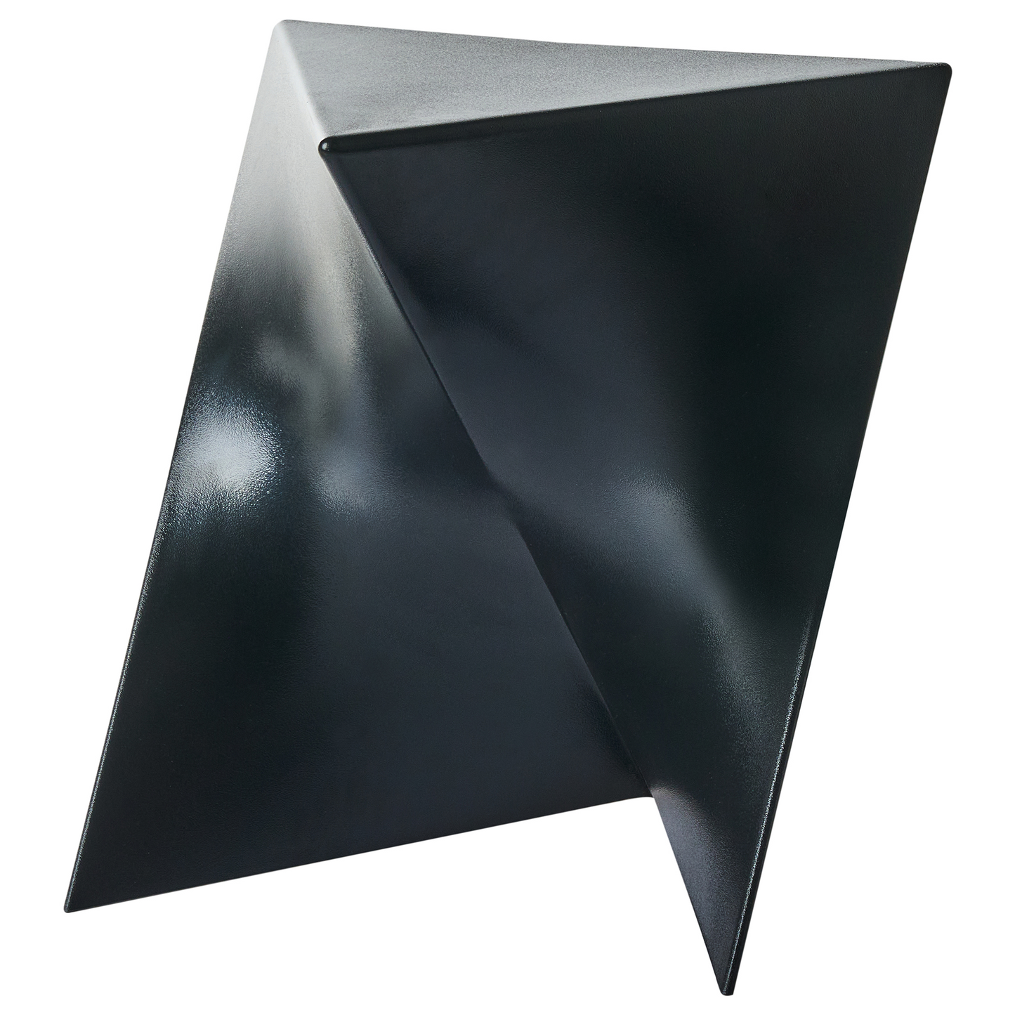 Triangular Black Side Table End Table Accent Piece