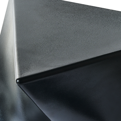 Triangular Black Side Table End Table Accent Piece
