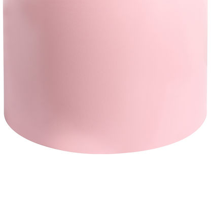 Aura Home Pastel Pink Metal End Table Geometric Round
