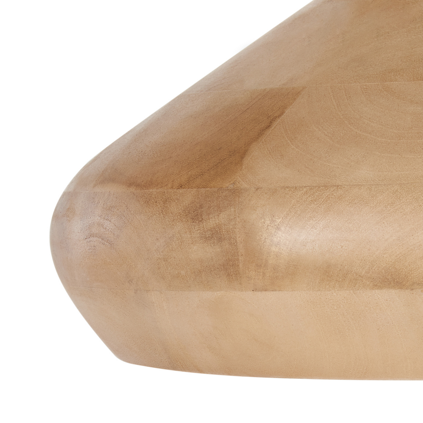 Mango Wood Pendant Lamp Light Brown Round Shade