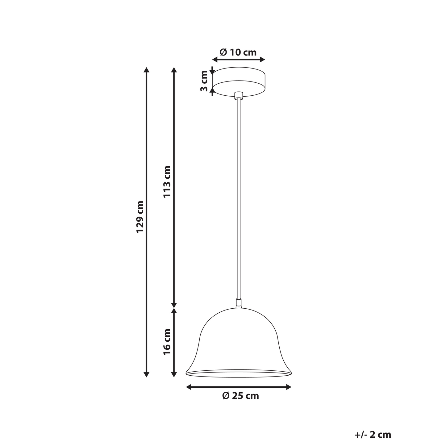 Pendant Lamp Light Brown Round Shade Ceiling Lamp