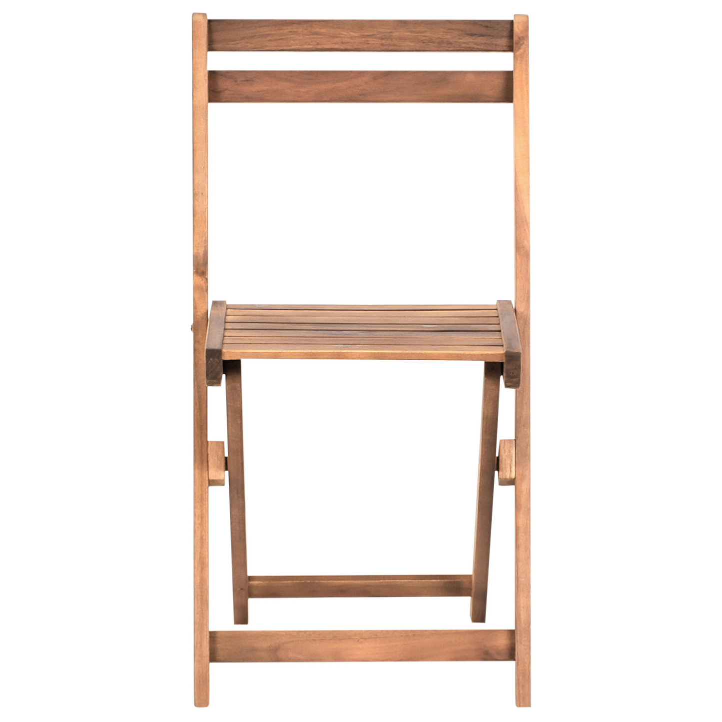 3 Piece Bistro Set Brown Solid Acacia Wood Folding Slatted