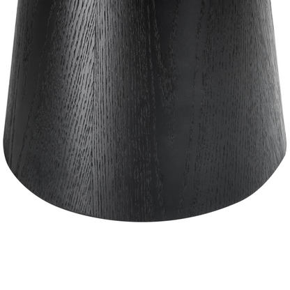Nova Black MDF Coffee Table 80x80 cm With Conical Base