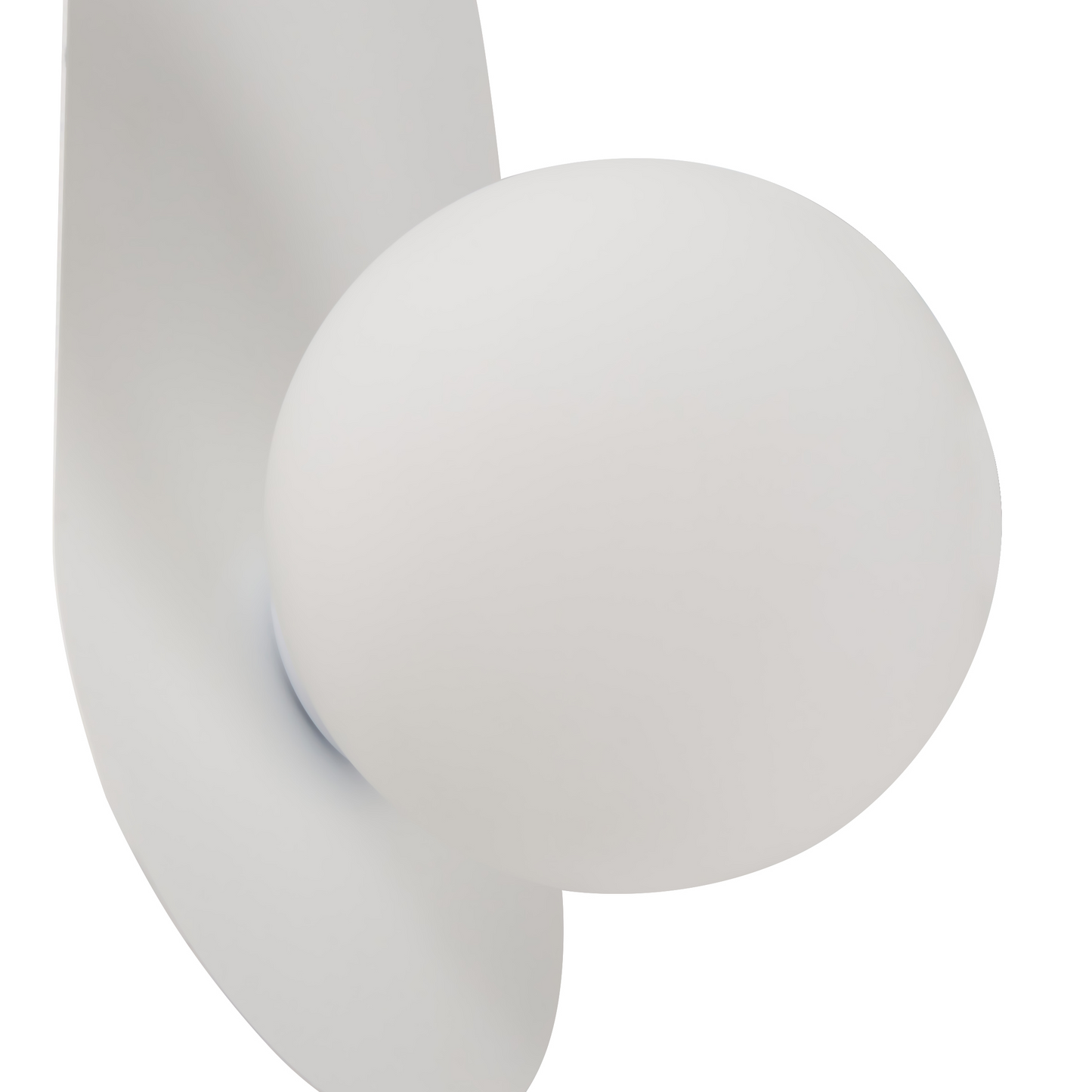 Set Of 2 White Metal Wall Lamps Vintage Style Opaque Glass