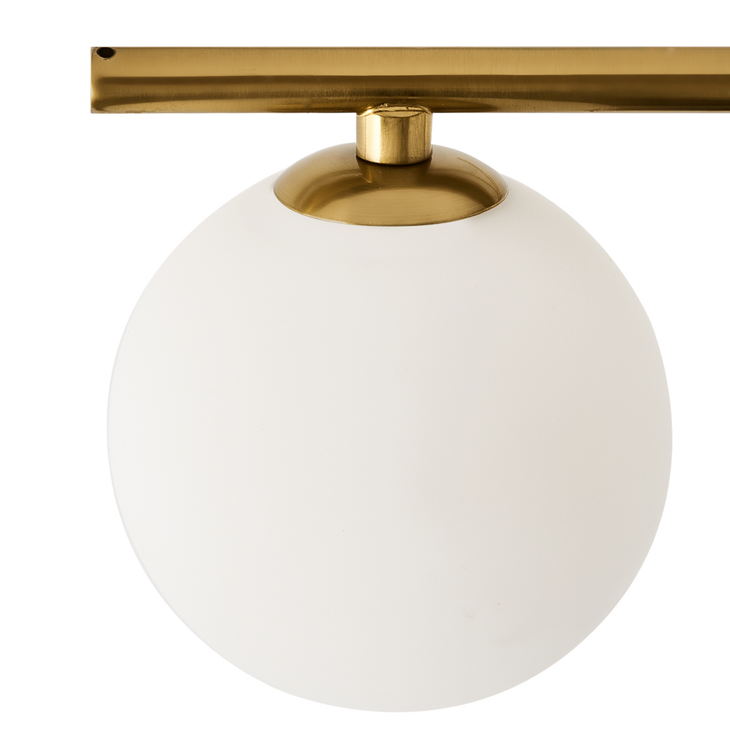 Glamout Gold Ceiling Lamp With Six Globe Glass Shades