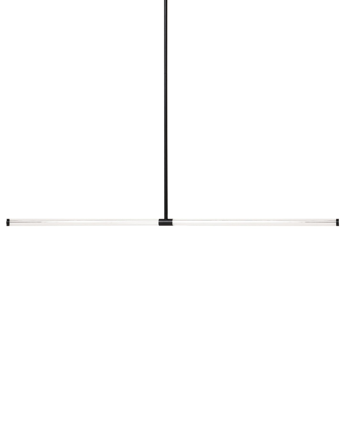 Black Metal Inbuilt LED Pendant Lamp Linear