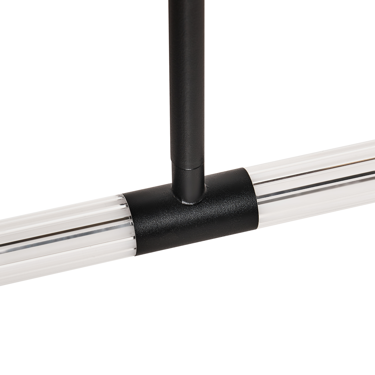 Black Metal Inbuilt LED Pendant Lamp Linear