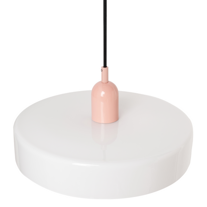 Pendant Lamp White Glass Shade With Inner Globe Spherical Glass Pendant Light For Hallways