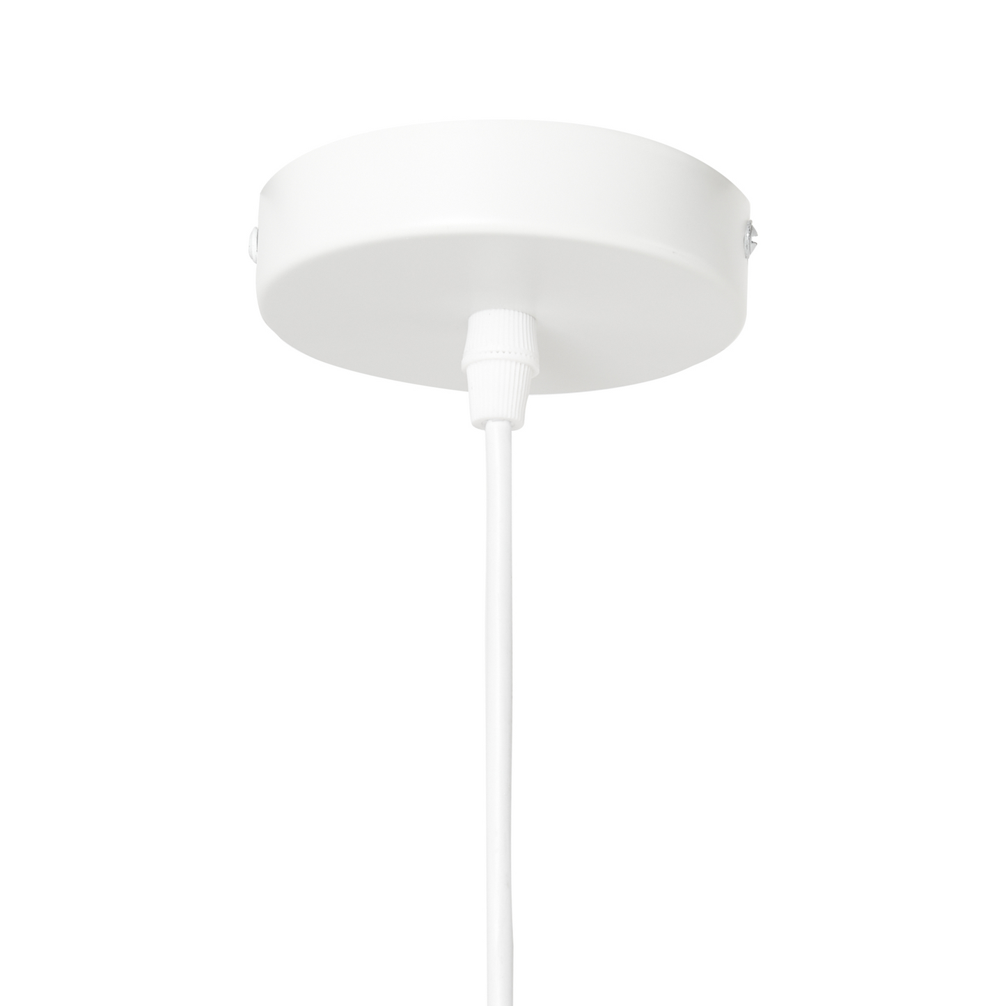Pendant Lamp White Metal Tiered Vintage Mid Century