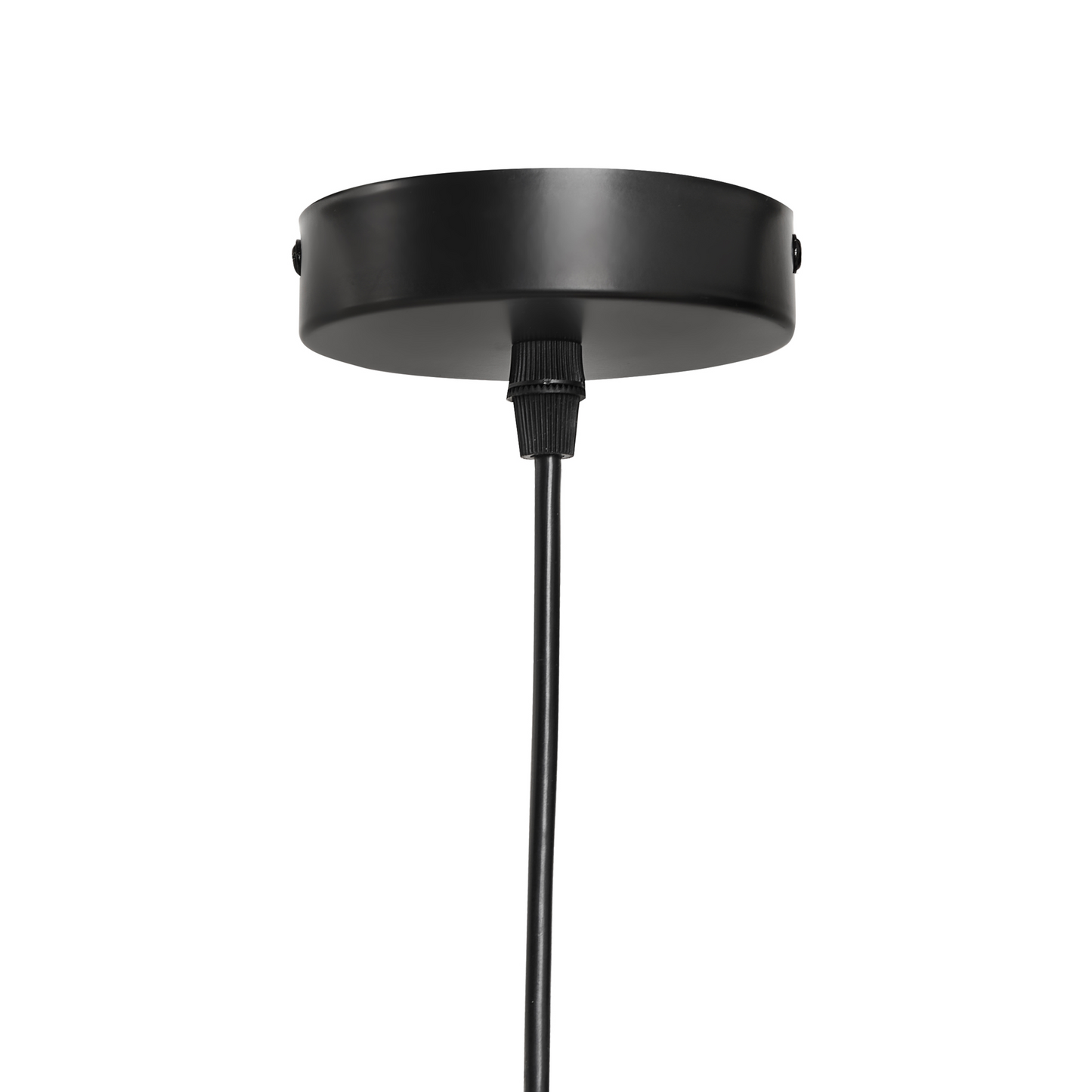 Pendant Lamp Black Metal Tiered Design Vintage Mid Century