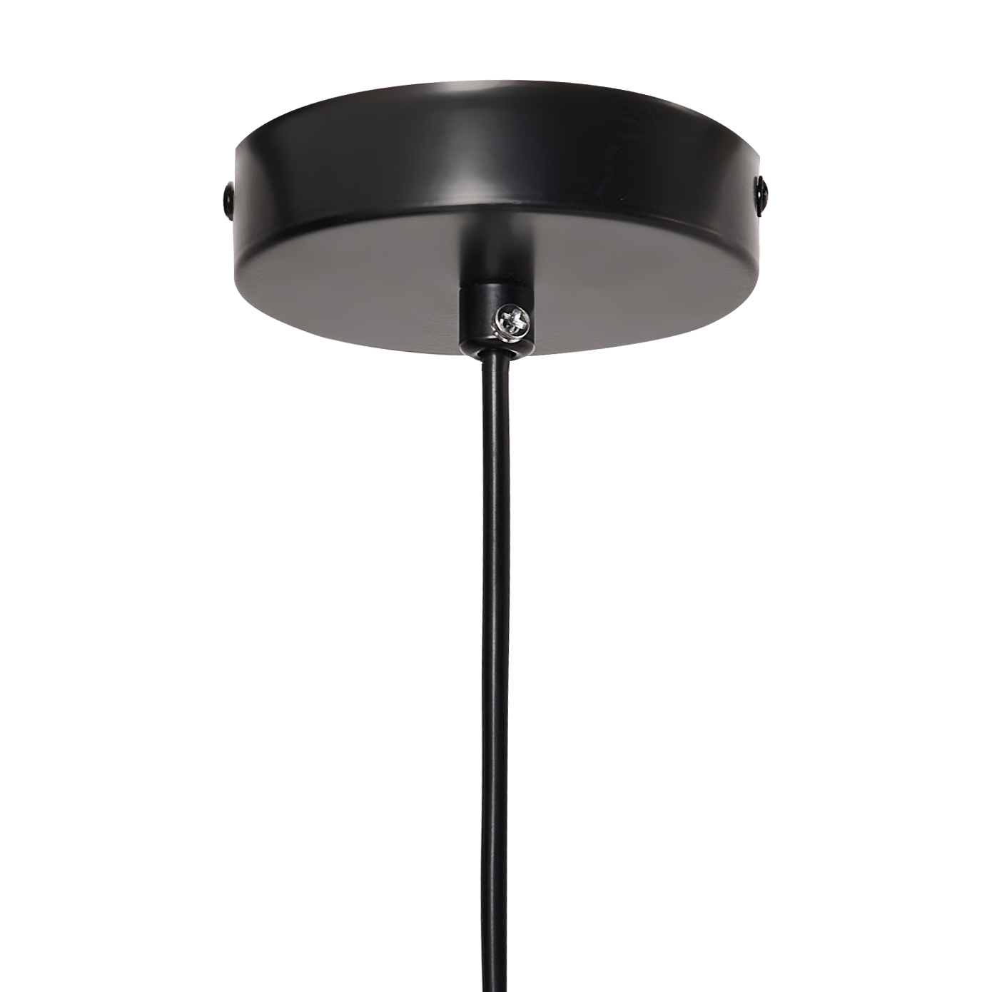 Pendant Lamp Matte Black Metal Tiered Design