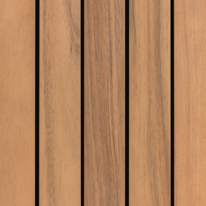 Outdoor Kitchen Island Brown Acacia Wood With Top Shelves