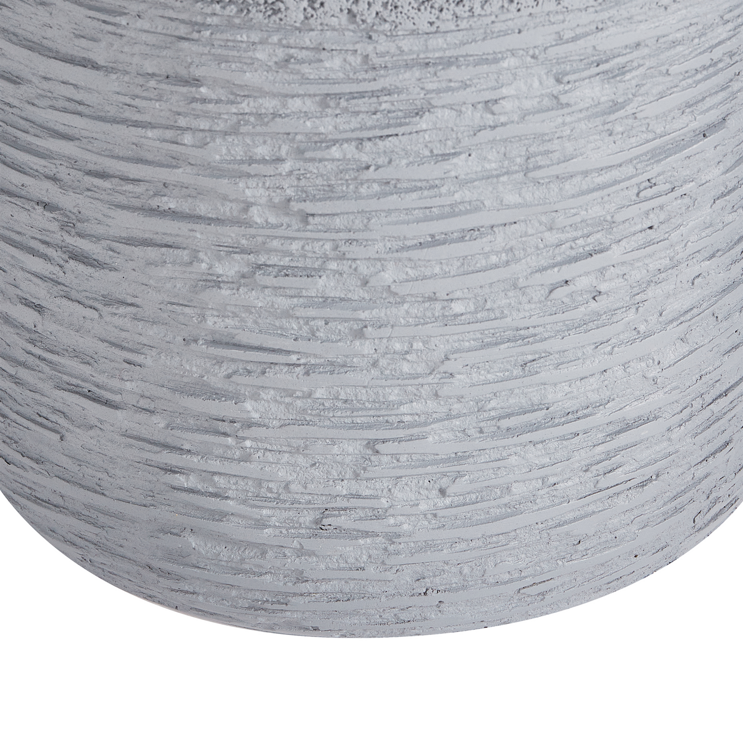 Verdant Plant Pot Grey Fibre Clay Round 26 x 26 x 25cm Weather Resistant