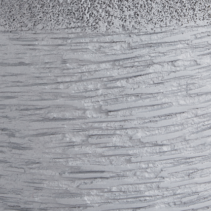 Verdant Plant Pot Grey Fibre Clay Round 26 x 26 x 25cm Weather Resistant